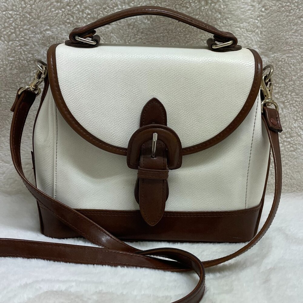 Liz Claiborne Women's Cream/Brown Medium Size Classic Bag